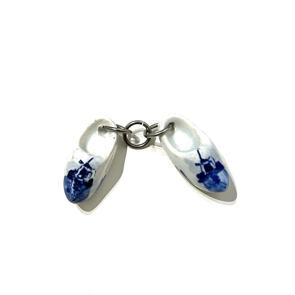 Dutch Ceramic Clogs Pendant